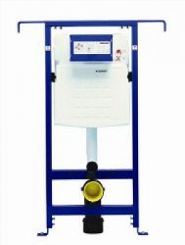 Geberit Duofix - Montážní prvek pro závěsné WC, 115 cm, se splachovací nádržkou pod omítku Sigma 12 cm, k instalaci mezi boční stěny