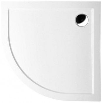 POLYSAN KLASIK - SERA sprchová vanička z litého mramoru, čtvrtkruh 100x100cm, R550, bílá