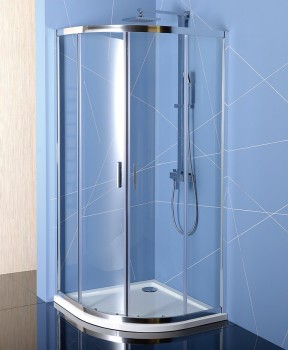 POLYSAN EASY LINE - EASY LINE čtvrtkruhová sprchová zástěna 900x900mm, L/R, čiré sklo