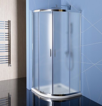 POLYSAN EASY LINE - EASY LINE čtvrtkruhová sprchová zástěna 900x900mm, sklo BRICK