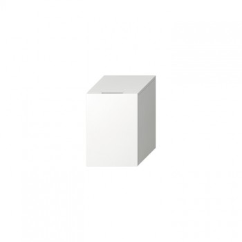 Jika Cubito Pure - Nízká skříňka 320x322x472 mm, 1 dveře vpravo/1 skleněná police, bílá