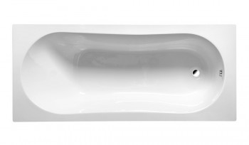 Aqualine Jizera - JIZERA vana 160x70x39cm, bez nožiček, bílá