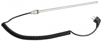 Aqualine LTK - Elektrická topná tyč bez termostatu, kroucený kabel/černá, 300 W