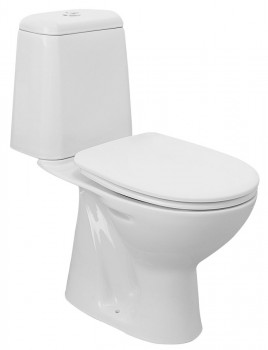 Aqualine  - RIGA WC kombi, dvojtlačítko 3/6l, spodní odpad, bílá