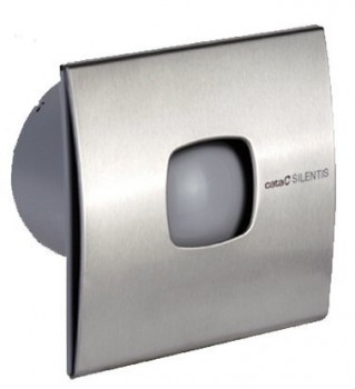 Sapho SILENTIS VENTILÁTOR - SILENTIS 10 INOX koupelnový ventilátor axiální, 15W, potrubí 100mm, nerez mat