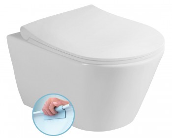 Sapho AVVA - AVVA závěsná WC mísa, Rimless, 35,5x53cm, bílá