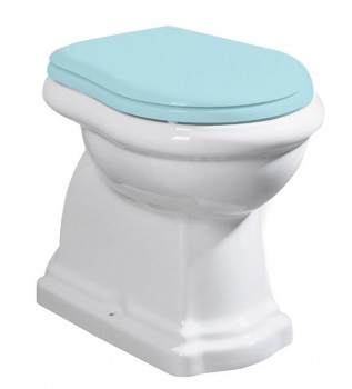 Sapho RETRO KERASAN - RETRO WC mísa stojící, 38,5x59cm, zadní odpad, bílá