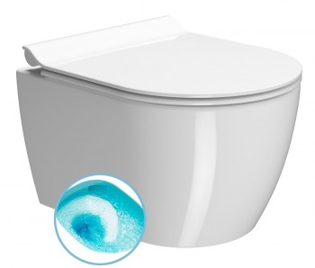 Sapho Pura - PURA závěsná WC mísa, Swirlflush, 35x46cm, bílá ExtraGlaze