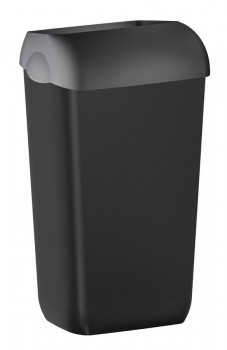 Sapho COLORED - COLORED odpadkový koš nástěnný s víkem 23l, ABS, černá mat