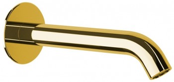 Sapho  - Nástěnná výtoková hubice, kulatá, 165mm, zlato