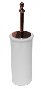 Sapho PERLA - PERLA WC štětka na postavení, keramika, růžové zlato