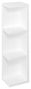 Sapho RIWA galerky - RIWA otevřená police 20x70x15 cm, levá/pravá, bílá lesk