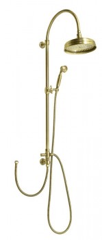 Sapho Vanity - VANITY sprchový sloup k napojení na baterii, hlavová, ruční sprcha, bronz