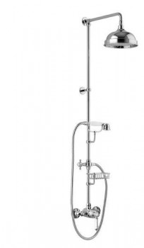 Sapho VIENNA - VIENNA sprchový sloup s pákovou baterií, mýdlenka, 1291mm, chrom