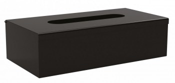 Sapho X-ROUND - Zásobník na papírové kapesníky 250x130x75mm, černá