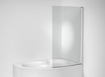 Jika Mio - Vanová zástěna jednodílná 1500x910 mm, chrom/transparentní sklo 