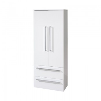 Mereo Bino - Bino, koupelnová skříňka vysoká, dvojitá 163 cm, bílá