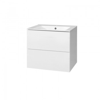 Mereo Aira - Aira, kúpeľňová skrinka s keramickým umývadlom 61 cm, bílá