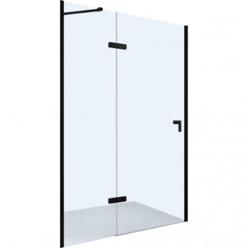 EBS Time - Sprchové dveře 90 cm, levé, černá mat