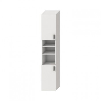 Jika Lyra Plus - Vysoká skříňka 32x25,1x170 cm, 6 polic, 2 levé/pravé dveře, bílá