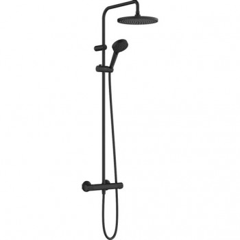Hansgrohe Vernis Blend - Sprchový systém Showerpipe 240, s termostatem, 2 proudy, matná černá 26426670