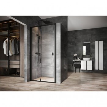Ravak 
									Nexty 
										 - Sprchové dveře dvoudílné 100 cm, NDOP2-100, černá/čiré sklo