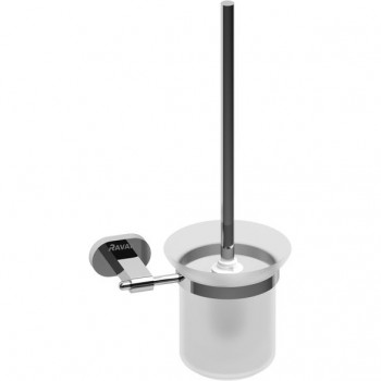 Ravak Chrome - Držák s nádobkou a WC štětkou CR410.00