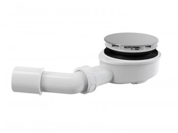 Alcadrain Pro více sérií - Sifon sprchový pro vaničky s otvorem 90 mm, krytka chrom