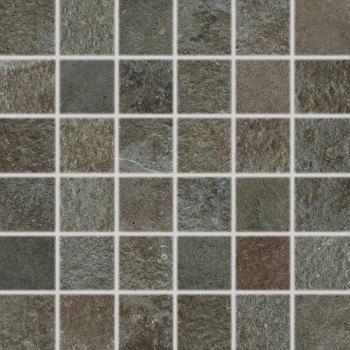 Rako Como - mozaika 30x30 cm, hnědočerná mat