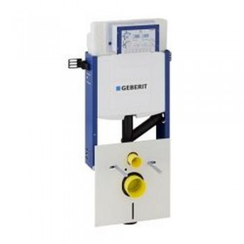 Geberit Kombifix - Montážní prvek pro závěsné WC, 108 cm, se splachovací nádržkou pod omítku Sigma 12 cm, pro odsávání zápachu s odvodem vzduchu