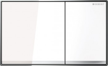 Geberit Sigma60 - Ovládací tlačítko, bílé sklo