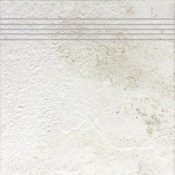 Rako Como - schodovka 30x30 cm, bílá mat (1ks)