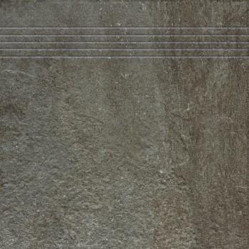 Rako Como - schodovka 30x30 cm, hnědočerná mat (1ks)