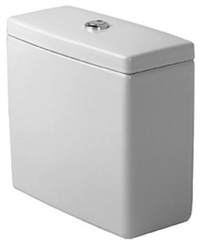 Duravit Starck 3 - WC nádržka - pro připojení vpravo nebo vlevo, 390x185 mm, WonderGliss