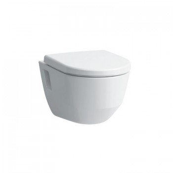 Laufen Pro - WC závěsné, rimless (bez oplachového kruhu), hluboké splachování, s viditelným uchycením 530x360x345 mm, LCC