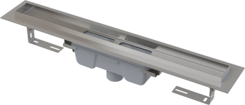 Alcadrain Professional - Podlahový žlab 650 mm s okrajem pro plný rošt