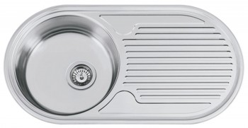 Sinks  - Dřez nerezový SEMIDUETO 847 M 0,6mm matný, 847x444 mm
