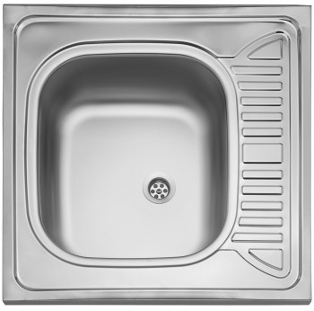Sinks  - Dřez nerezový CLP-D 600 M 0,5mm matný, 600x600 mm