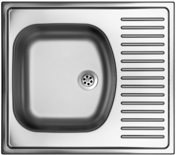 Sinks  - Dřez nerezový SHORT 580 M 0,5mm matný, 580x510 mm
