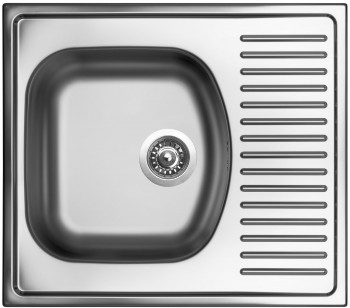 Sinks  - Dřez nerezový SHORT 580 V 0,5mm matný, 580x510 mm
