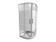 Jika Lyra Plus - Sprchový kout čvrtkruhový 900x900x1900 cm, Perla Glass, bílá/sklo dekor stripy | H2533820006651