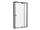 Ravak Pivot - Sprchové dveře dvoudílné 110 cm, PDOP2-110, černá/čiré sklo | 03GD0300Z1