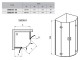 Ravak SmartLine - Sprchový kout čtvrtkruhový čtyřdílný SMSKK4-90, chrom+Transparent
