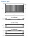 Korado Clean - Deskový radiátor Radik typ 20S, 600x2000 | 20060200-5C-0010