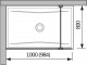 Jika Cubito Pure - Skleněná stěna 100x200 cm, Perla | H2694280026681