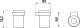 Jika Cubito Pure - Držák se skleněným pohárkem, výška 11,5 cm, chrom | H3823B10040001