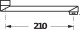 Jika Lyra Plus - Výtokové ramínko, délka 210 mm, chrom | H3952700042101