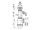 Alcadrain Pro více sérií - Sifon dřezový s nerezovou mřížkou d70 a přípojkou | A441P-DN50/40