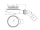 Alcadrain Pro více sérií - Sifon sprchový pro vaničky s otvorem 90 mm, krytka chrom | A491CR