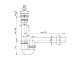 Alcadrain Pro více sérií - Sifon trubkový s nerezovou mřížkou d70 | A800-DN40
